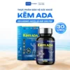 Kẽm ADA 30 Viên Zinc Gluconate Nhập Khẩu Pháp – Tăng Đề Kháng, Hỗ Trợ Tăng Cường Sức Khỏe