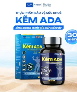 Kẽm ADA 30 Viên Zinc Gluconate Nhập Khẩu Pháp – Tăng Đề Kháng, Hỗ Trợ Tăng Cường Sức Khỏe