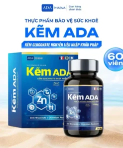 Kẽm ADA 60 Viên Zinc Gluconate Nhập Khẩu Pháp – Tăng Đề Kháng, Hỗ Trợ Sức Khỏe