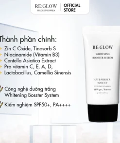 [CHÍNH HÃNG] Kem Chống Nắng Dưỡng Trắng Nâng Tone Chống Tia UVA/UVB & Ánh Sáng Xanh RE:GLOW 50ML Phiên Bản Nâng Cấp - Ảnh 3