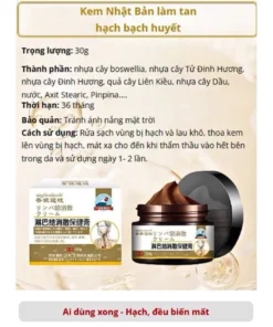 Kem tan hạch, bạch huyết Shixendo, dùng cho vùng cổ, nách, sau tai, làm tan u hạch, giảm sưng đỏ 9 Kem tan hạch, bạch huyết Shixendo, dùng cho vùng cổ, nách, sau tai, làm tan u hạch, giảm sưng đỏ - Ảnh 3