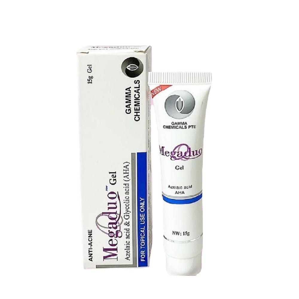 Gel Giảm Mụn Ẩn Và Thâm Gamma Megaduo plus Gel 15g hỗ trợ mụn , giảm thâm 16 megu1