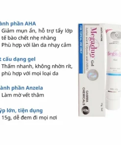Gel Giảm Mụn Ẩn Và Thâm Gamma Megaduo plus Gel 15g hỗ trợ mụn , giảm thâm 8 Gel Giảm Mụn Ẩn Và Thâm Gamma Megaduo plus Gel 15g hỗ trợ mụn , giảm thâm - Ảnh 3