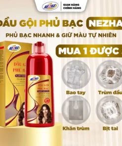 Dầu Gội Thảo Dược Phủ Bạc NEZHA 400ml Chính Hãng, Đen Tự Nhiên, Giữ Màu Lâu 10 Dầu Gội Thảo Dược Phủ Bạc NEZHA 400ml Chính Hãng, Đen Tự Nhiên, Giữ Màu Lâu - Ảnh 3