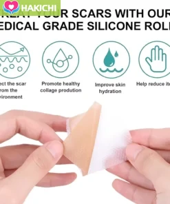 Tấm sẹo silicon, Băng sẹo silicon để loại bỏ sẹo, Dải silicon có thể tái sử dụng cho phần C, Keloid, bỏng, mụn trứng cá, phẫu thuật 4 - Ảnh 6