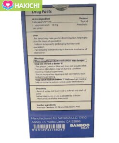 Chai Xịt Bamboo Delay 14% 12ml USA 9 Chai Xịt Bamboo Delay 14% 12ml USA - Ảnh 5