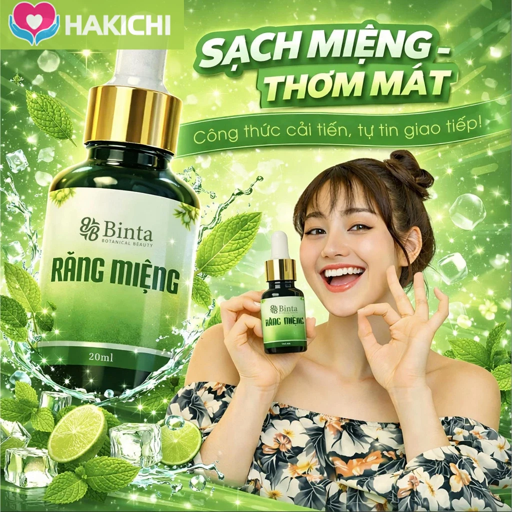 Tinh Dầu Răng Miệng Binta 20ml Thảo Dược Thiên Nhiên, Binta Oral Essential Oil 100% natural 20ml 28 bina3
