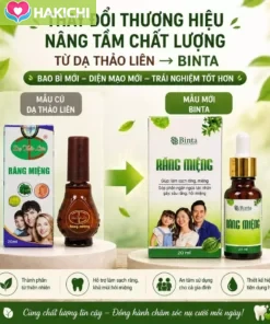 Tinh Dầu Răng Miệng Binta 20ml Thảo Dược Thiên Nhiên, Binta Oral Essential Oil 100% natural 20ml