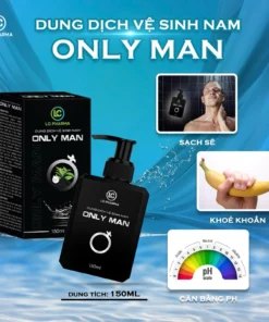 Dung dịch vệ sinh nam giới ONLY MAN giảm viêm ngứa, Cải thiện hạt ngọc cho phái mạnh (150ml) 8 Dung dịch vệ sinh nam giới ONLY MAN giảm viêm ngứa, Cải thiện hạt ngọc cho phái mạnh (150ml) - Ảnh 3