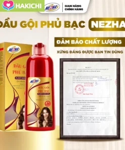 Dầu Gội Nhuộm Thảo Dược Phủ Bạc NEZHA 400ml, Nhuộm Tóc Tại Nhà, Tone Nâu Tây Tôn Da - Ảnh 4