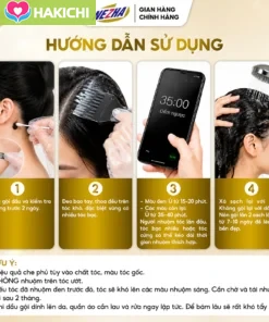 Dầu Gội Nhuộm Thảo Dược Phủ Bạc NEZHA 400ml, Nhuộm Tóc Tại Nhà, Tone Nâu Tây Tôn Da - Ảnh 7