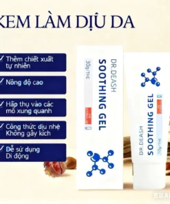Gel làm dịu da Dr. Deash Soothing làm dịu da tức thì, giảm cảm giác khô căng, ngứa,