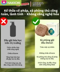 Dầu Gội DONAN dược liệu 2in1 Hà Thủ Ô Dầu Gội / Thảo mộc Dầu Gội , Giảm Gãy Rụng / Donan xà phòng 90g - Ảnh 4