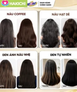 Dầu Gội Nhuộm Thảo Dược Phủ Bạc NEZHA 400ml, Nhuộm Tóc Tại Nhà, Tone Nâu Tây Tôn Da - Ảnh 8