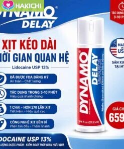 Chai xịt Dynamo Delay Mỹ chính hãng – Chống xuất tinh sớm, kéo dài thời gian quan hệ (Lidocaine USP 13%) 13 Chai xịt Dynamo Delay Mỹ chính hãng – Chống xuất tinh sớm, kéo dài thời gian quan hệ (Lidocaine USP 13%) - Ảnh 6