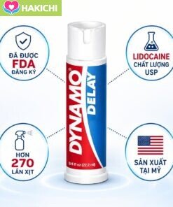 Chai xịt Dynamo Delay Mỹ chính hãng – Chống xuất tinh sớm, kéo dài thời gian quan hệ (Lidocaine USP 13%) 14 Chai xịt Dynamo Delay Mỹ chính hãng – Chống xuất tinh sớm, kéo dài thời gian quan hệ (Lidocaine USP 13%) - Ảnh 7
