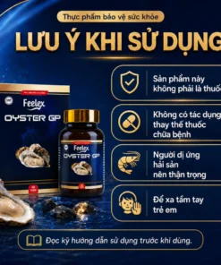 Tinh chất hàu biển cao cấp, hỗ trợ bổ sung dưỡng chất cho cơ thể - Thực phẩm bảo vệ sức khỏe Feelex hộp 60 viên - Ảnh 4