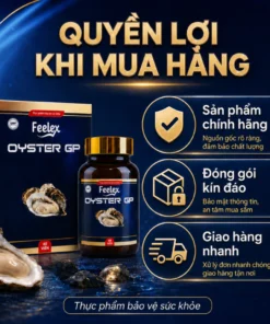 Tinh chất hàu biển cao cấp, hỗ trợ bổ sung dưỡng chất cho cơ thể - Thực phẩm bảo vệ sức khỏe Feelex hộp 60 viên - Ảnh 6