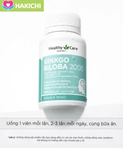 Healthy Care Viên Uống Bổ Não Ginkgo Biloba 2000mg Chính Hãng Úc - 100 Viên | Tăng Cường Trí Nhớ, Lưu Thông Máu Não, Giảm Đau Đầu & Stress | Vitamin Dinh Dưỡng Bổ Não - Ảnh 4