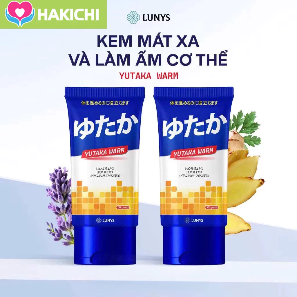 Kem Làm Ấm Cơ Thể YuTaKa 50g ,Nhức Mỏi Cơ Thể & Xương Khớp - Chiết Xuất Gừng, Ngãi Cứu, Đinh Hương 25 kemam1 1