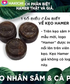 Kẹo sâm Hamer Mỹ Mẫu Mới Hộp 32 viên - Ảnh 5