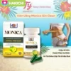 Viên Uống Giảm Cân Đốt Mỡ Siết Cơ Tan Mỡ Cấp Tốc Monica Gin Clean Maximum Strength 30 Viên Chính Hãng Mỹ