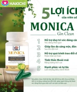 Viên Uống Giảm Cân Đốt Mỡ Siết Cơ Tan Mỡ Cấp Tốc Monica Gin Clean Maximum Strength 30 Viên Chính Hãng Mỹ - Ảnh 4