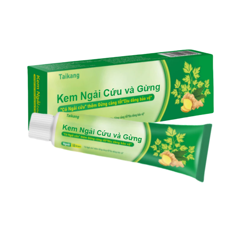 Kem ngải cứu và gừng 18g làm dịu da, giảm ngứa và kháng khuẩn tự nhiên 34 nfgai5