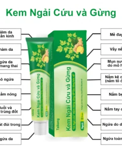 Kem ngải cứu và gừng 18g làm dịu da, giảm ngứa và kháng khuẩn tự nhiên 14 Kem ngải cứu và gừng 18g làm dịu da, giảm ngứa và kháng khuẩn tự nhiên - Ảnh 3