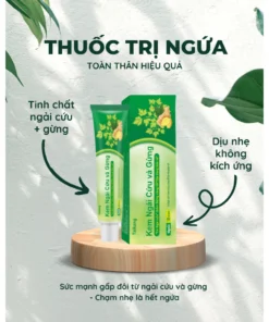Kem ngải cứu và gừng 18g làm dịu da, giảm ngứa và kháng khuẩn tự nhiên 15 Kem ngải cứu và gừng 18g làm dịu da, giảm ngứa và kháng khuẩn tự nhiên - Ảnh 4