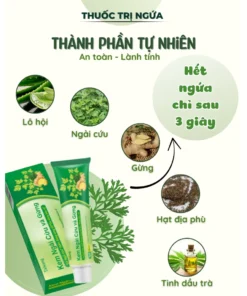 Kem ngải cứu và gừng 18g làm dịu da, giảm ngứa và kháng khuẩn tự nhiên 16 Kem ngải cứu và gừng 18g làm dịu da, giảm ngứa và kháng khuẩn tự nhiên - Ảnh 5