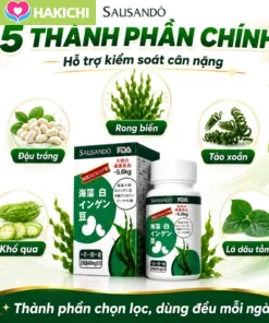 Viên Uống Giảm Cân Đốt Mỡ Bụng Chặn Tinh Bột Giảm Thèm Ăn Eo Thon Dáng Gọn Cho Người Ăn Tinh Bột - Ảnh 6
