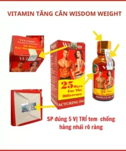 Vitamin tăng cân Wisdom Weight, hỗ trợ ăn ngon ngủ ngon, hấp thu tối đa dưỡng chất giúp tăng cân hiệu quả - Ảnh 3