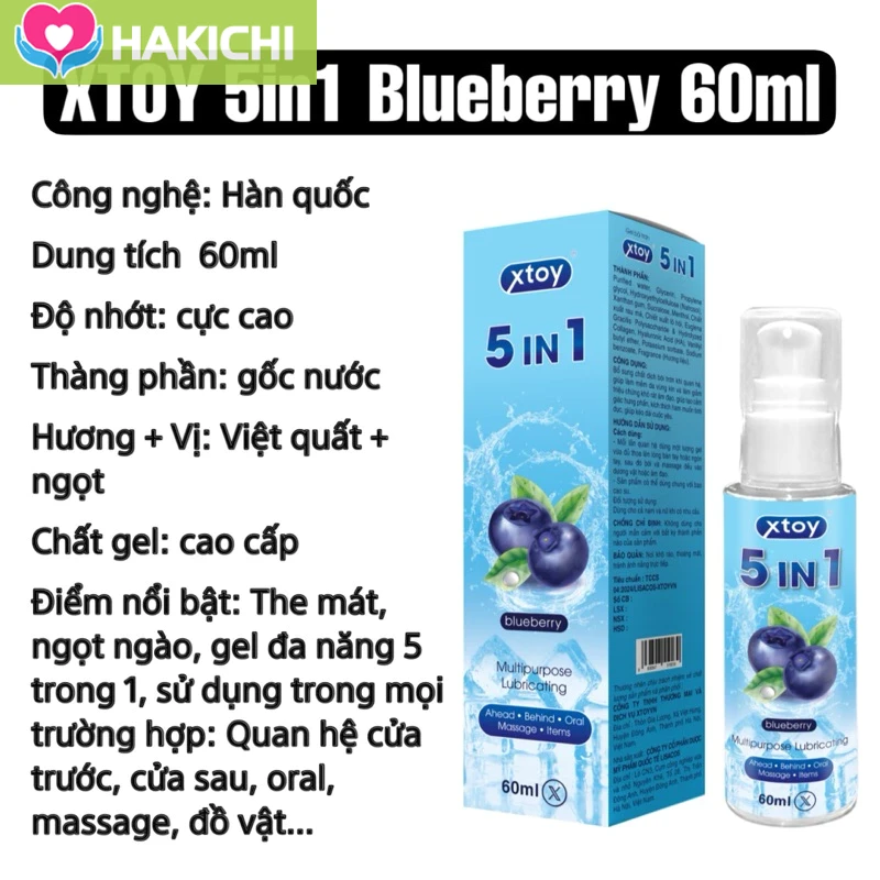 Gel bôi trơn quan hệ miệng Xtoy 5in1, đa năng, gel oarl, gốc nước, nhiều mùi vị, 60ml 28 tiy3