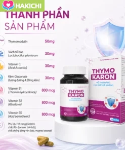 Viên Uống Hỗ Trợ Thanh Thải HPV - Hỗ Trợ Tăng Miễn Dịch, Đề Kháng - THYMO KARON 30 Viên - Ảnh 6