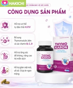 Viên Uống Hỗ Trợ Thanh Thải HPV - Hỗ Trợ Tăng Miễn Dịch, Đề Kháng - THYMO KARON 30 Viên - Ảnh 7