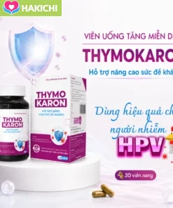 Viên Uống Hỗ Trợ Thanh Thải HPV - Hỗ Trợ Tăng Miễn Dịch, Đề Kháng - THYMO KARON 30 Viên