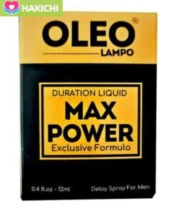Xịt Oleo Lampo Max Power 12ml – Giải pháp kéo dài thời gian quan hệ cho nam giới