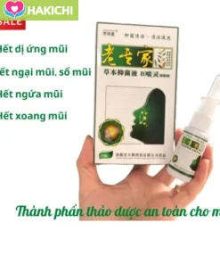 Xịt xoang mũi, nghẹt mũi dị ứng, chảy nước mũi do thời tiết JIMINGTANG 24ML NỘI ĐỊA Trung 17 Xịt xoang mũi, nghẹt mũi dị ứng, chảy nước mũi do thời tiết JIMINGTANG 24ML NỘI ĐỊA Trung - Ảnh 8
