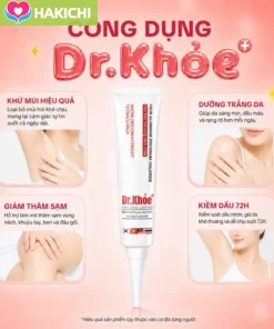 Dr. Khỏe Nhôm Zirconi Hydroxit Tetraclorua Kem Khử Mùi Vùng Nách –j Da Sáng Mịn, Sạch Mùi, Hương Thơm Suốt 24h - Ảnh 6