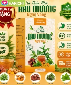 Trà Cây Rau Mương Nghệ Vàng - Hỗ Trợ Các Vấn Đề Dạ Dày, Trào Ngược, HP, Ợ Hơi, Ợ Chua, Đại Tràng