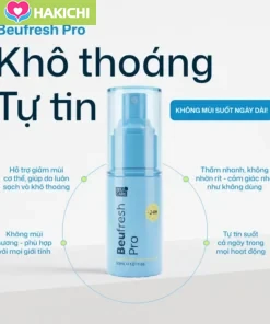 [CHÍNH HÃNG] Xịt Khử Mùi Hôi Nách, Hôi Chân, Mùi Cơ Thể BEUFRESH PRO Không Mùi, Giảm Mồ Hôi, Không Ố Vàng Áo 30ML - Ảnh 4